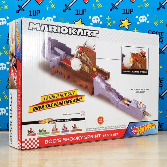 Hot Wheels Super Mario MarioKart Boos Spooky Sprint Circuit Collectible Track - Picture 5 of 10